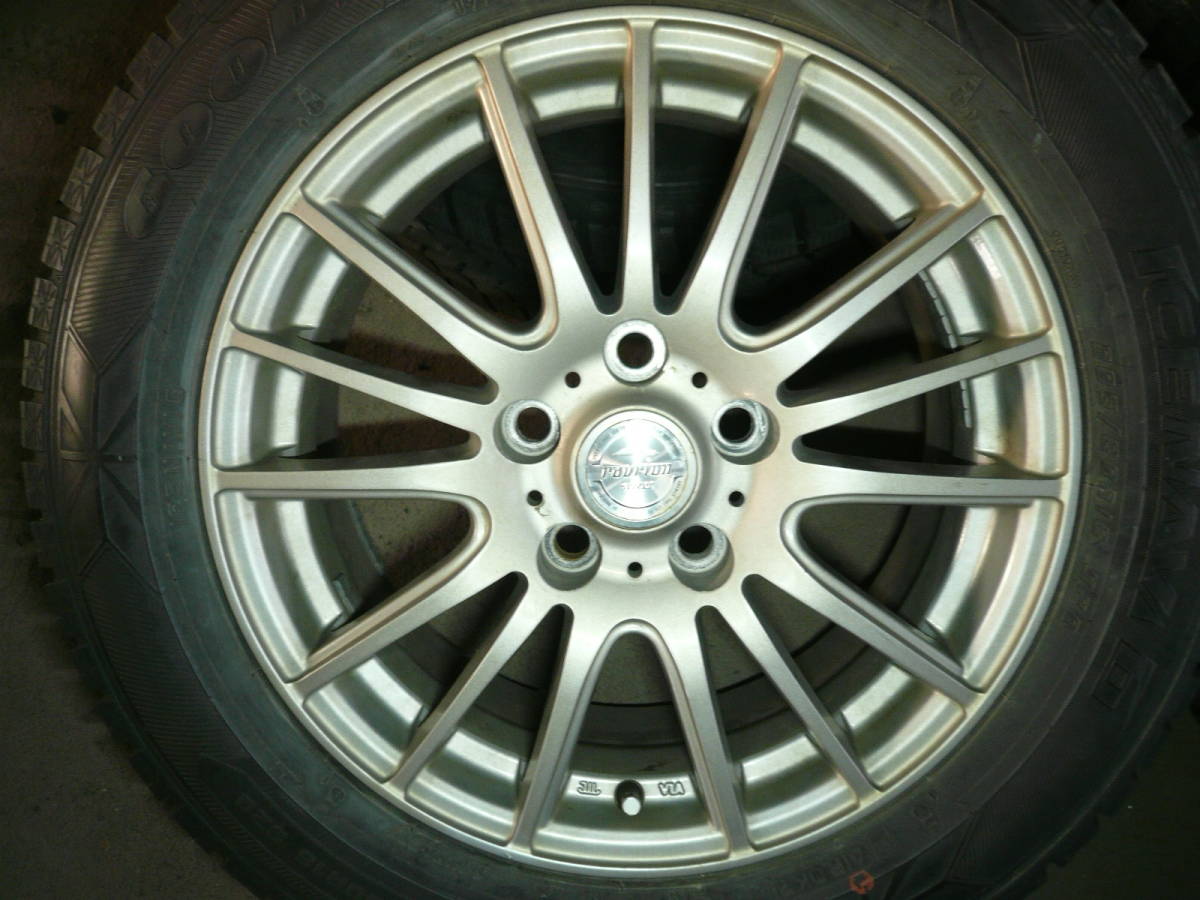 お得，高品質 L-0532スタッドレス屋205/60R16アルミ付き４本（6.5J 114.3 5穴 +38)⑳　　　本州送料込み