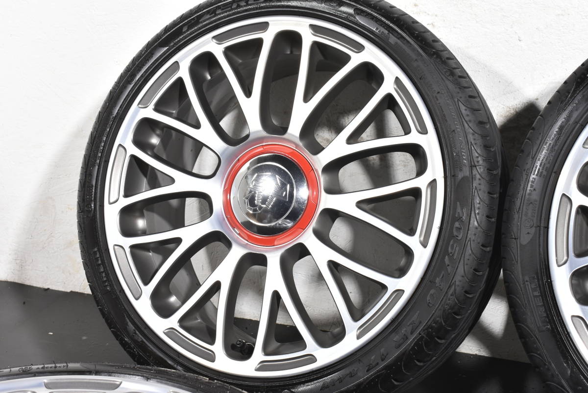 アバルト595純正17インチ☆ピレリ205/40R17付☆中古4本セット 