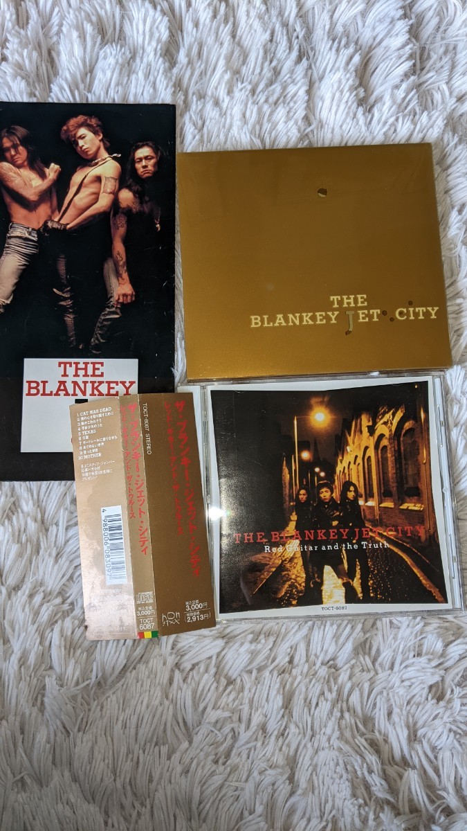THE BLANKEY 【貴重・初回盤限定TATOOクリアケース仕様CD】BLANKEY JET CITY/Red Guitar and the Truth 帯付・デビュー時フライヤー付 良品 綺麗です  JET CITY&frasl;Red Guitar And The TruthCD紹介音盤世迷言～其の38