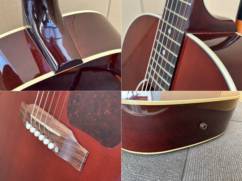 綺麗【Gibson Acoustic CUSTOM SHOP ギブソン J-45 Wine Red