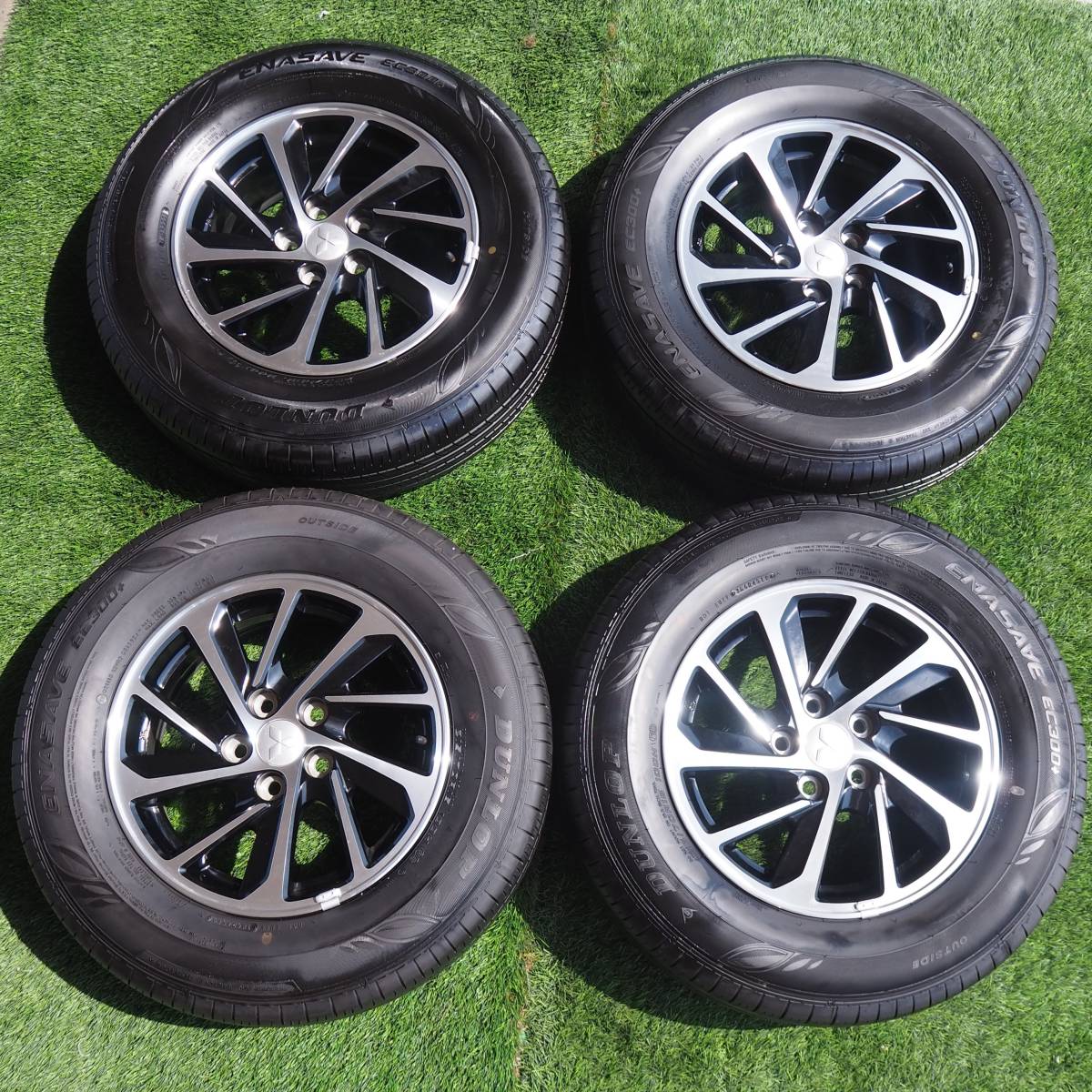 人気，HOT ☆バリ山 165/55R14 スズキ純正アルミ 国産DUNLOP，MARQUIS