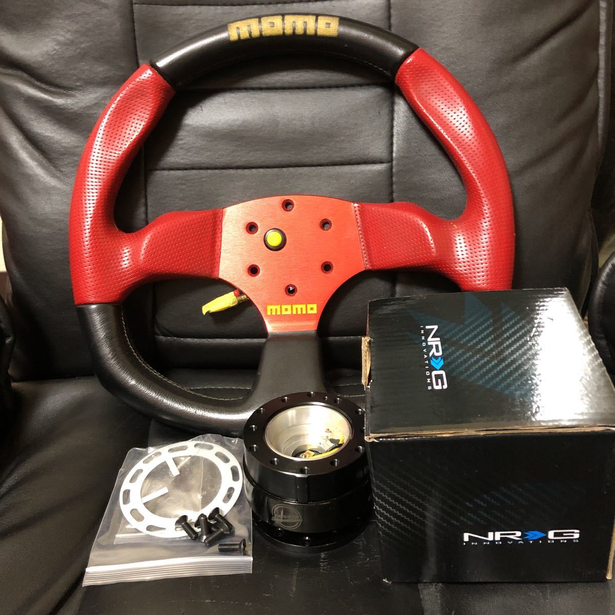 新品，限定SALE １円〜MOMO COMMANDO２ モモコマンド２ 34.５&pi; NRGクイックリリース(ステアリング、ハンドル本体)｜売買されたオークション情報、yahooの商品情報をアーカイブ公開 - オークファン ステアリング、ハンドル本体