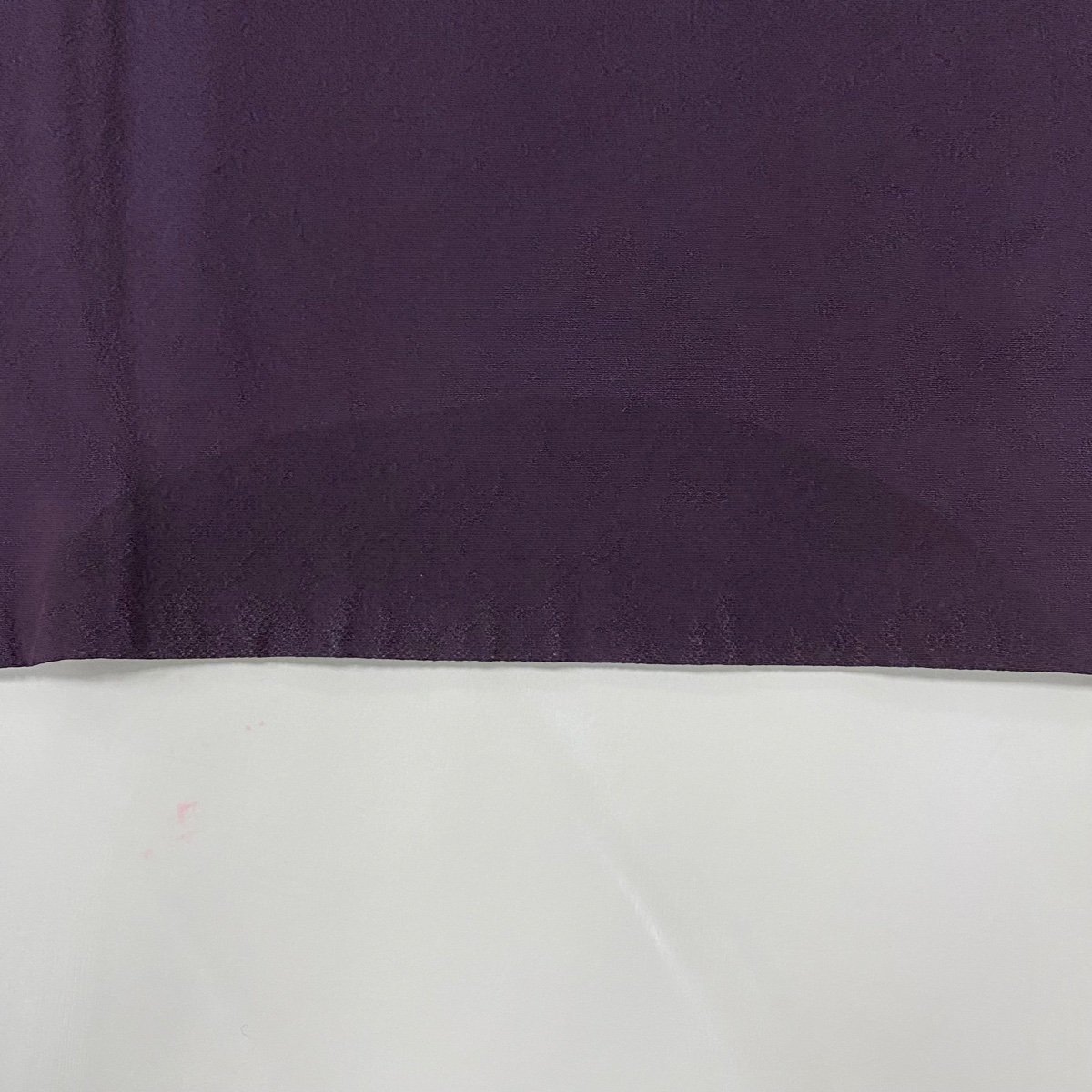 訪問着 秀品 梅 楓 絞り 紫 袷 身丈157cm 裄丈65.5cm M 正絹 【中古】
