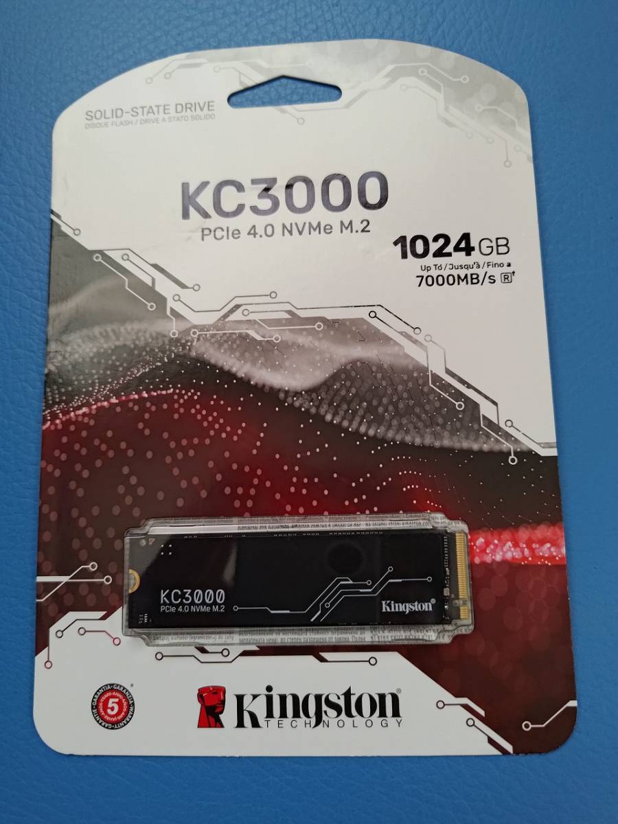 新品】kingston kc3000 1024gb SSD 1tb キングストン PCIE4.0 m.2