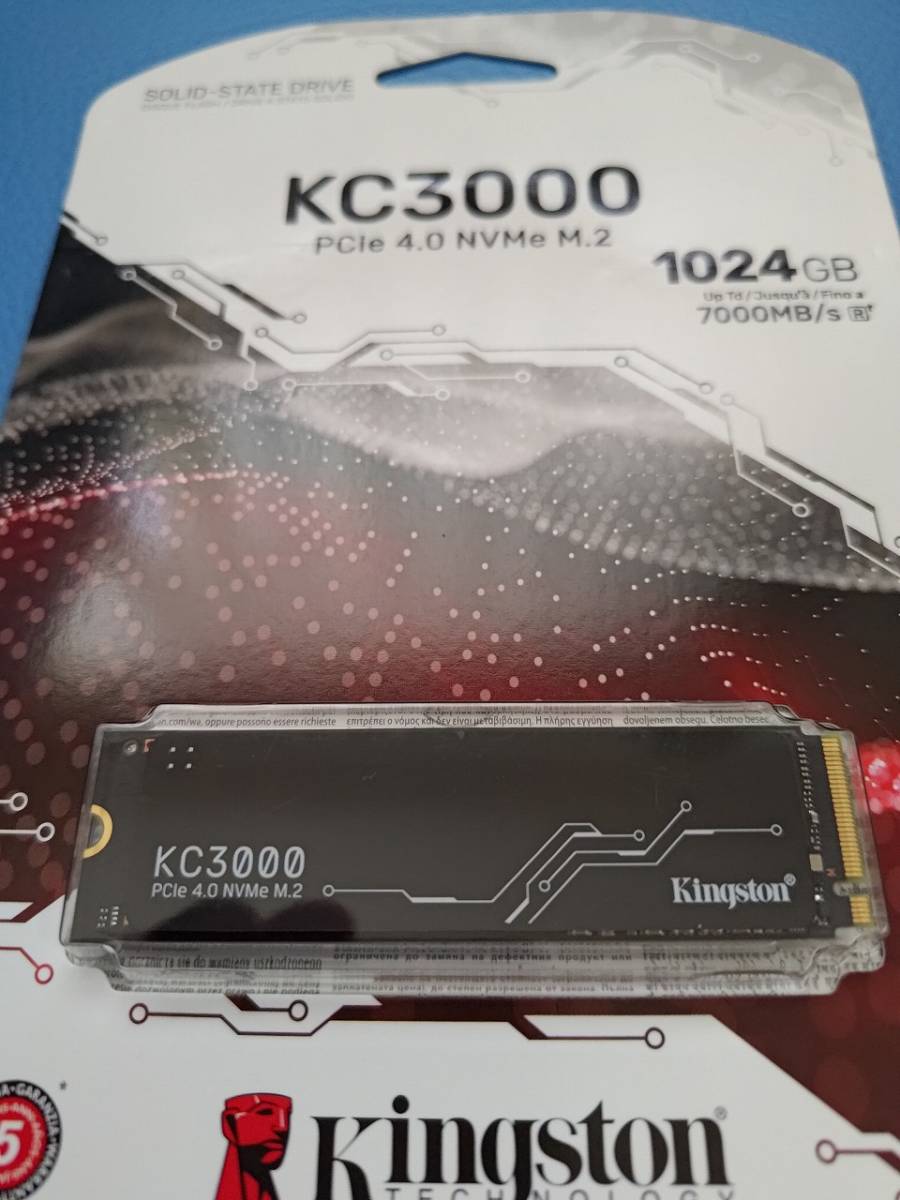 新品】kingston kc3000 1024gb SSD 1tb キングストン PCIE4.0 m.2