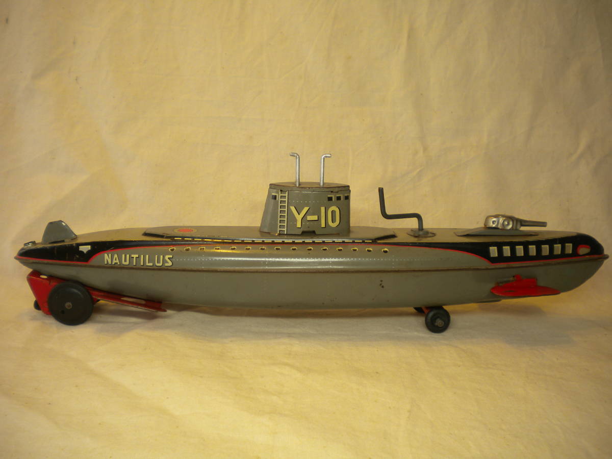 ☆稀少 原子力潜水艦 NAUTILUS ノーチラス Y-10 ブリキ製 手巻き 