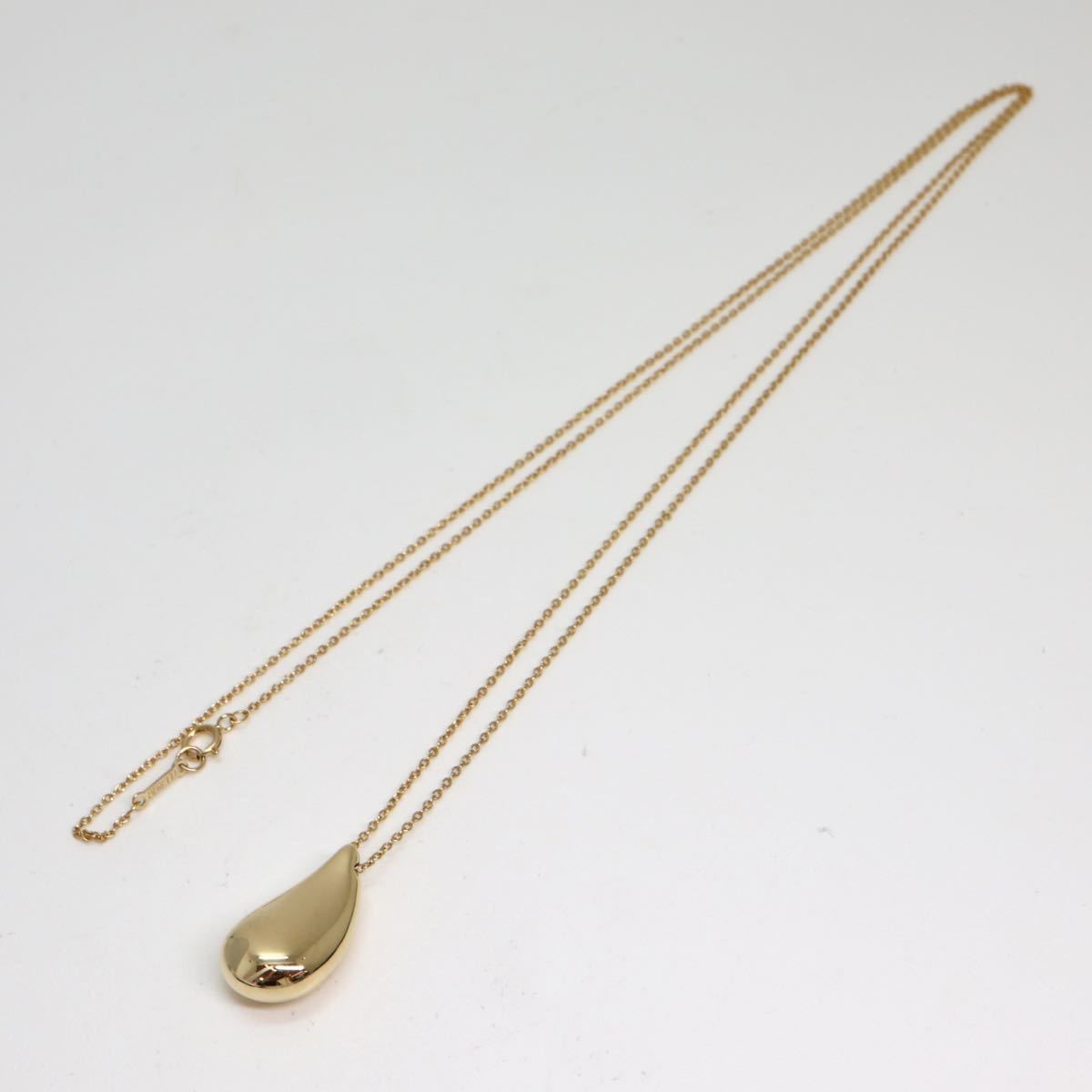 Tiffany&Co.(ティファニー)☆〈ティアドロップネックレス〉a K18(750 