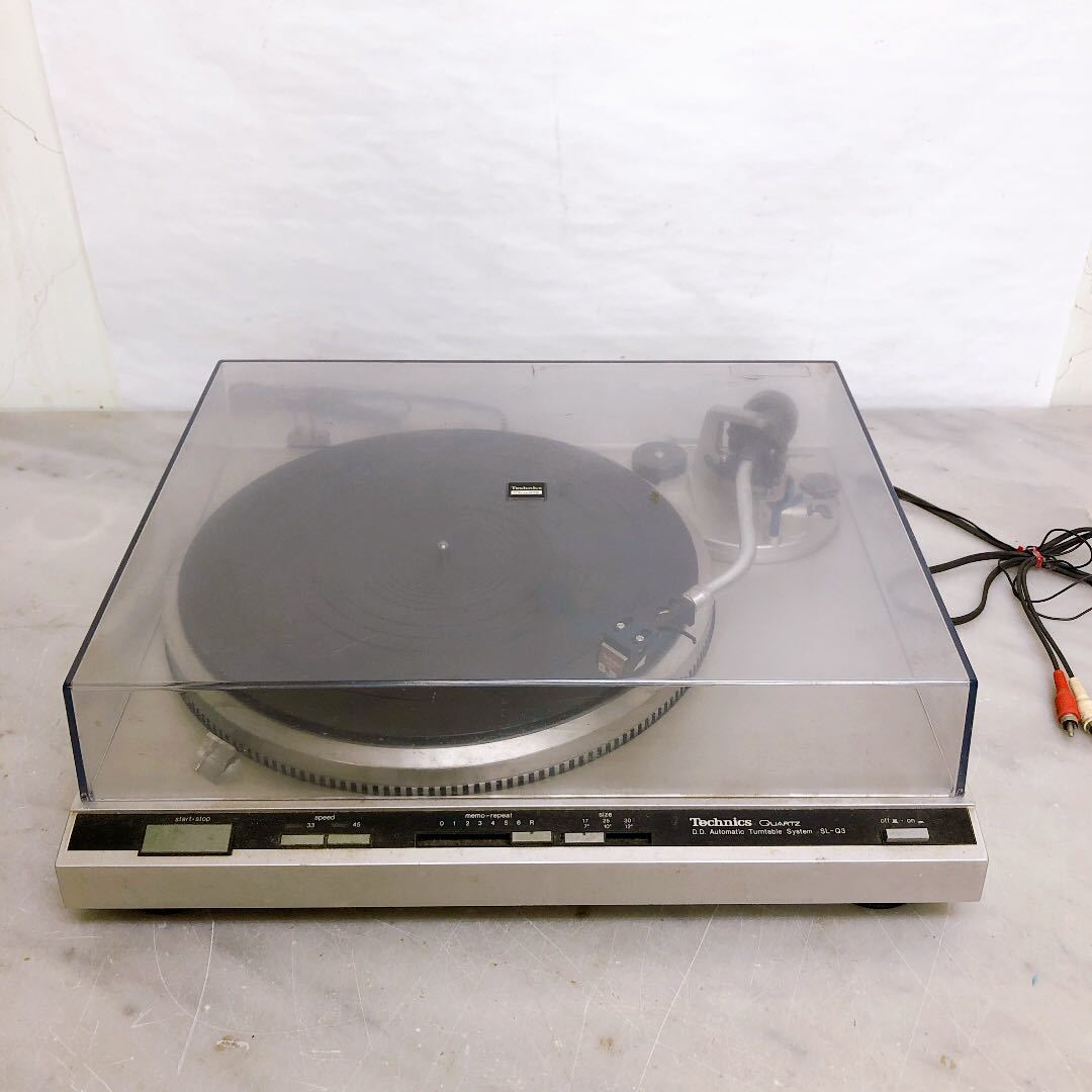 Technics テクニクス ターンテーブル レコードプレイヤー QUARTZ ターンテーブルシステム SL-Q3 通電確認のみ