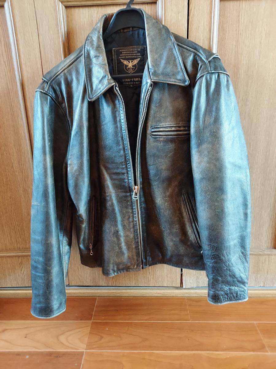 グッドファイト　ライダースジャケット　レザージャケット　サイズL　状態良好美品