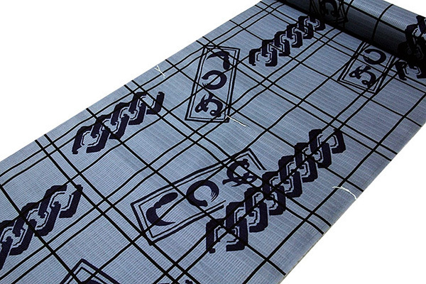 [和楽屋] ■【日本製：ゆかた】男女兼用 「ラビッサンルーチェ」 市川団十郎 かまわぬ キングサイズ 反物 浴衣■