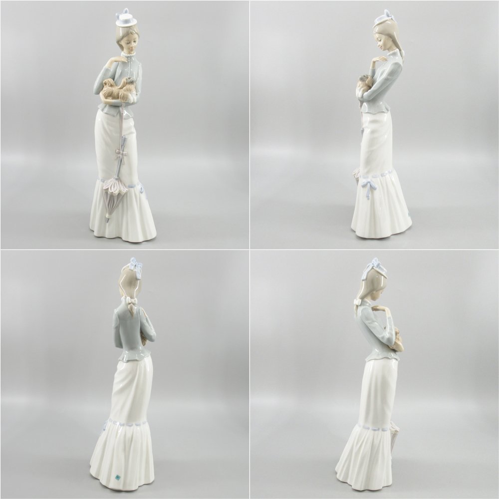 フィギュリン リヤドロ 0 LLADRO 使用感なし 美品 仔犬を抱く貴婦人