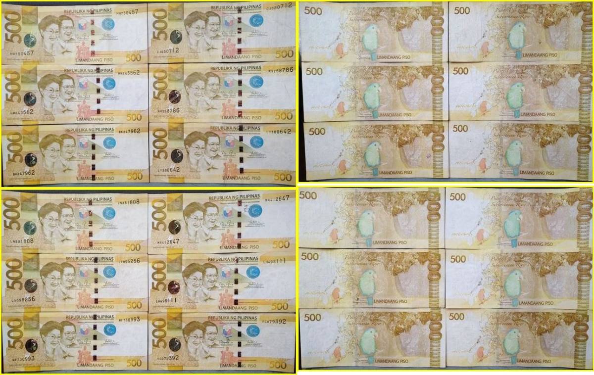 フィリピン 紙幣/24，920ペソ分】 Republika ng Pilipinas/PISO/新旧紙幣混在 Piso Philippines 0