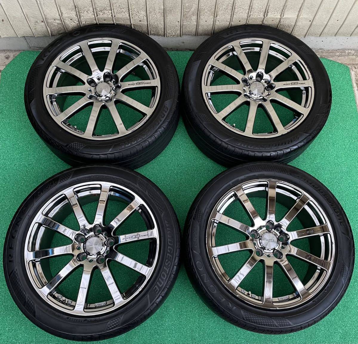希少MUGEN NR無限POWER 18インチタイヤ ホイール4本 8.0JJ+50 5穴 