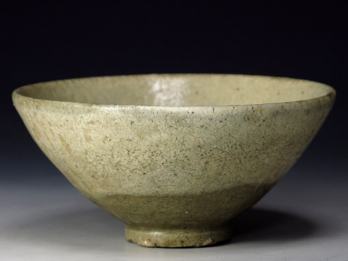 李朝 時代物 古美術 朝鮮古陶磁器 粉引 茶碗 極上品 初だし品 茶道具
