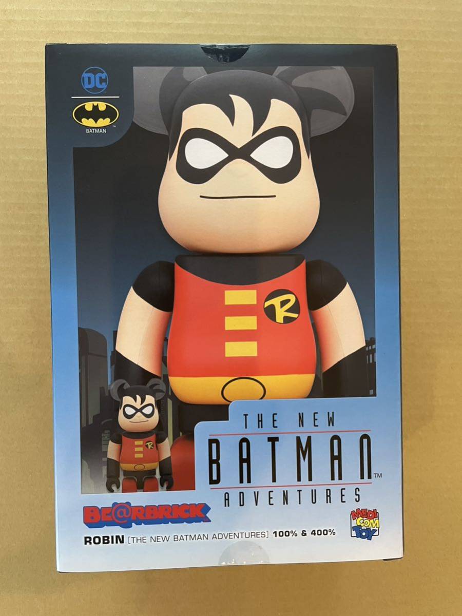 新品 BE@RBRICK ROBIN THE NEW BATMAN ADVENTURES 100％ & 400