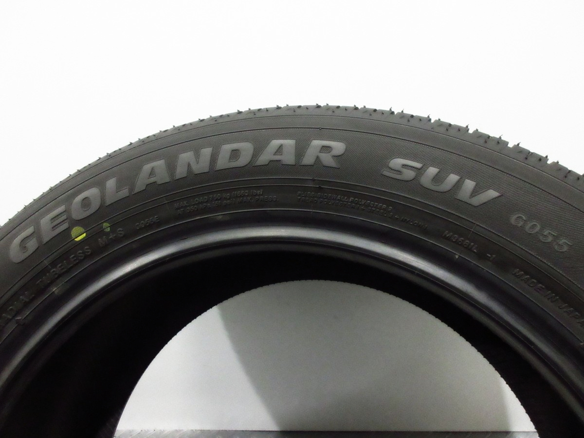 走行極少 ヨコハマ ジオランダー SUV G055 E 225/55R18 2021年製造 