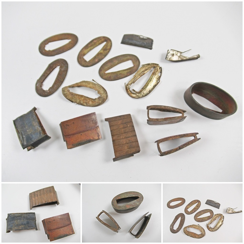 ◆送料無料[A152]刀装具　まとめ売り　ハバキ　切羽　縁　刀 部品・パーツ　武具　刀装具　現状品