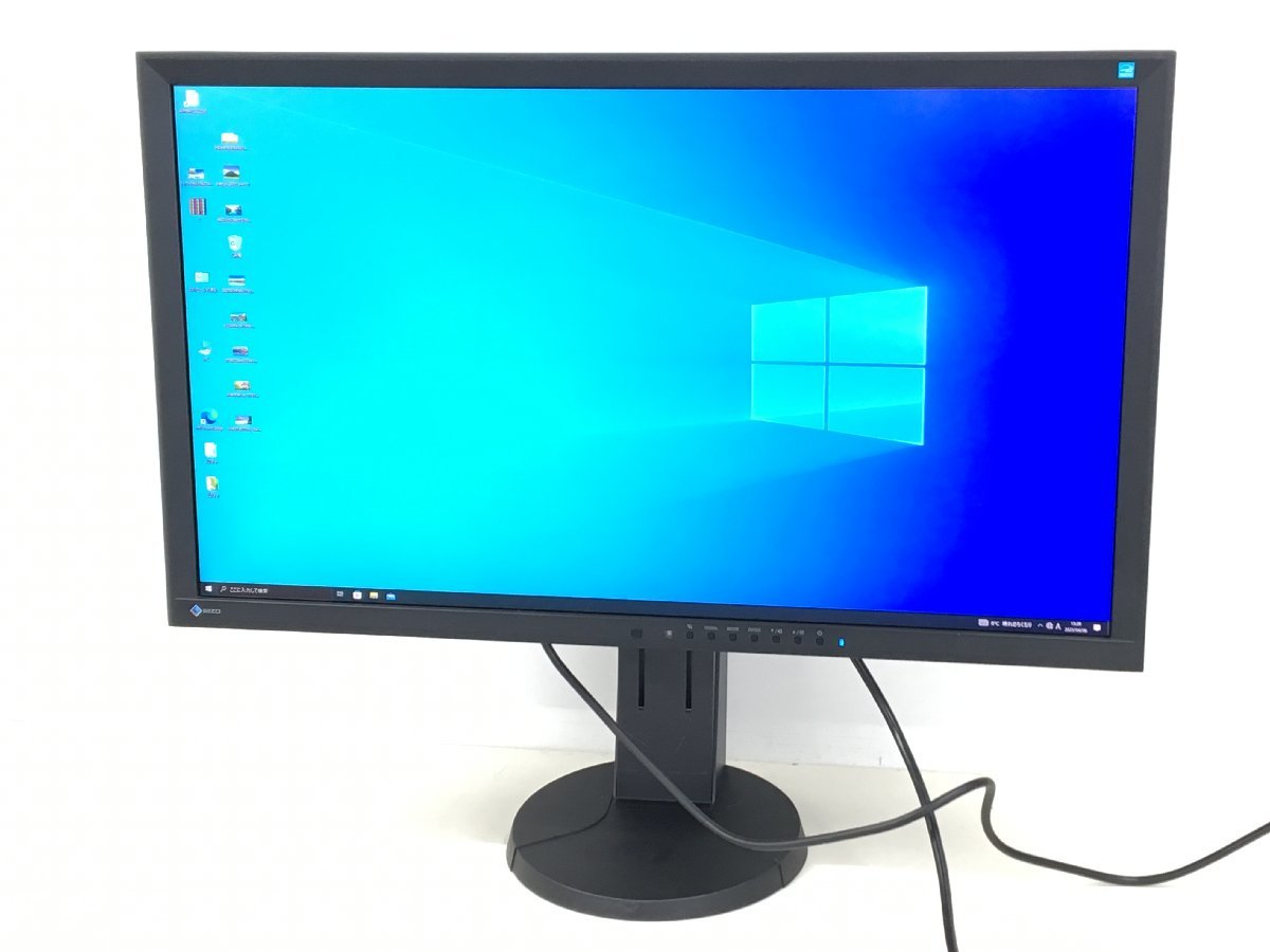 EIZO 27型液晶モニター FlexScan EV2736Wワイド 高さ調整 縦回転　使用時間：5888H　訳あり　中古品　(管：2E-M）