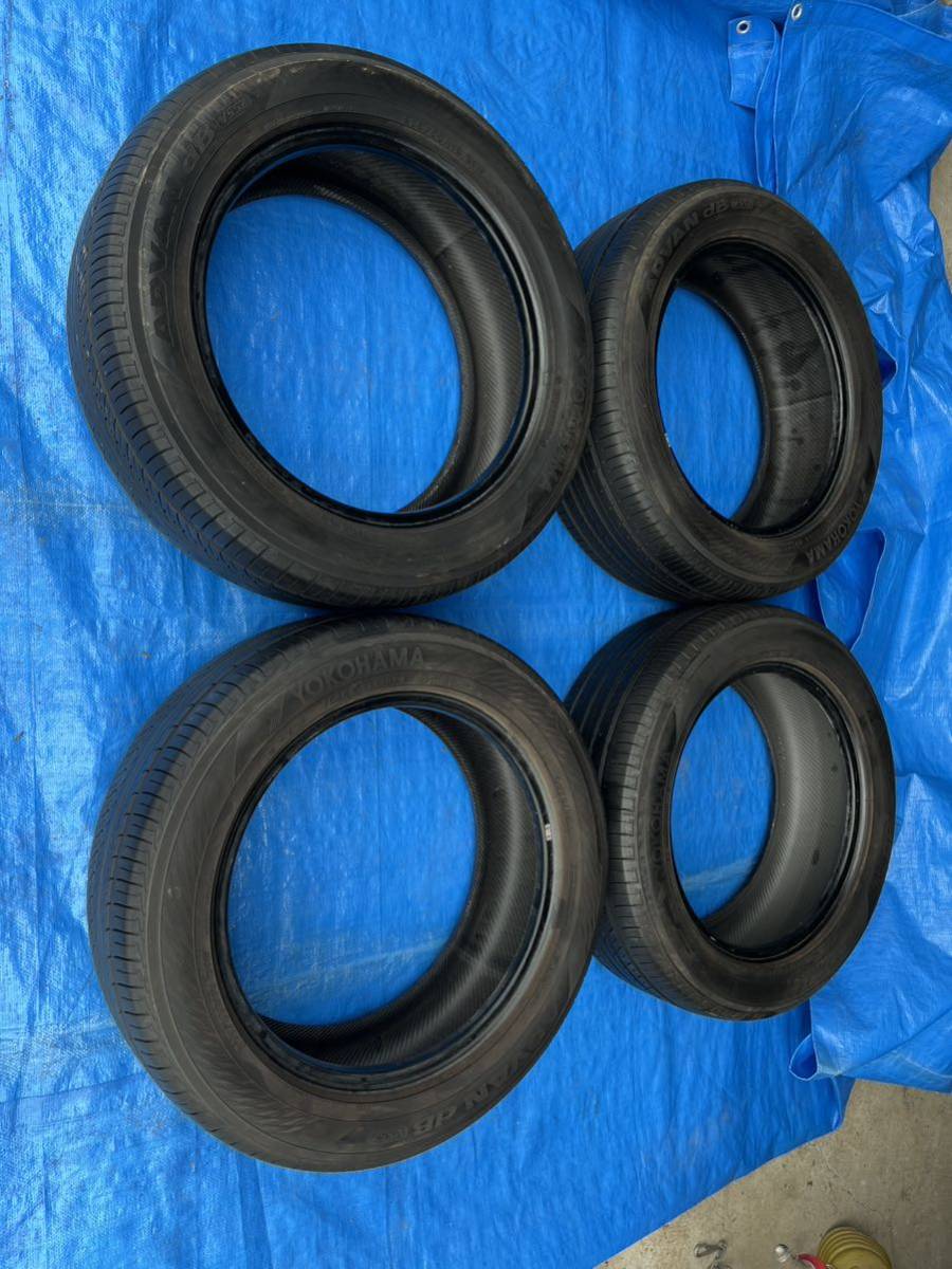 中古　YOKOHAMA ADVAN 20555r16 91W 4本セット　夏用　新潟発 ADVAN 205&frasl;55R16 dB V701 16インチ 2012-13