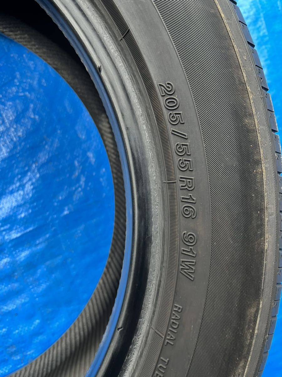 中古　YOKOHAMA ADVAN 20555r16 91W 4本セット　夏用　新潟発 ADVAN 205&frasl;55R16 dB V701 16インチ 2012-13