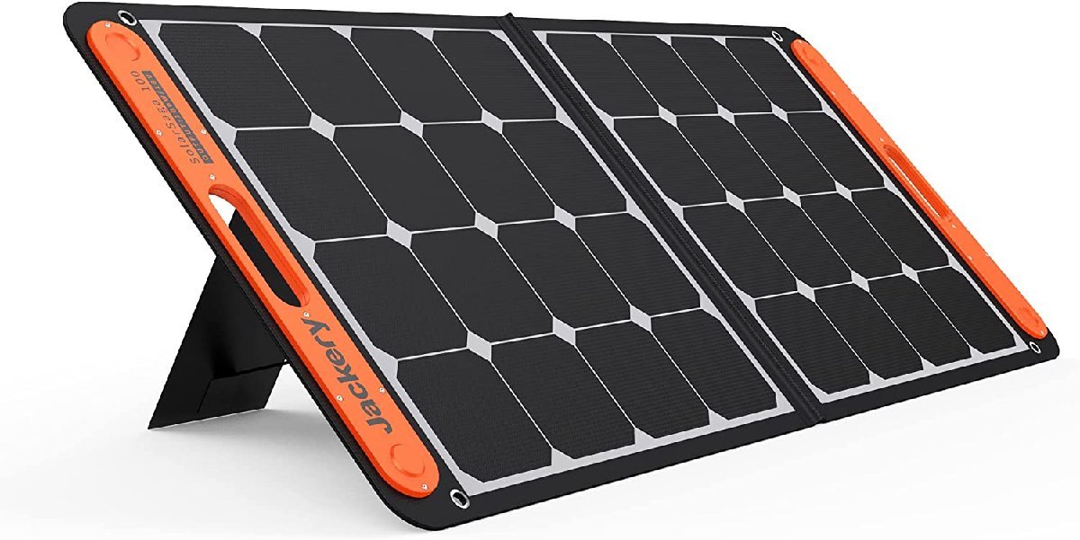 ソーラーパネル 100W ETFE ソーラーチャージャー 折りたたみ DC出力 ポータブル電源 USB出力 スマホやタブレット 充電可 高変換効率 薄型