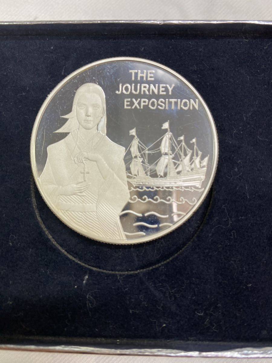 美品 1990年 長崎旅博覧会公式記念純銀メダル 中古品 - メルカリ 1990