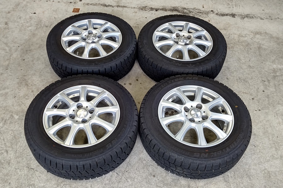 山口)DUFACT 14インチ 5.5J+42 4H/100 オートバックス スタッドレス 22