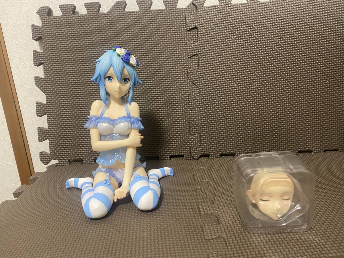 ソードアート・オンライン シノン 1/4スケールフィギュア　公式特典おやすみ顔付 中古】[FIG]特典おやすみ顔パーツ付属 シノン ネグリジェVer. SHIBUYA
