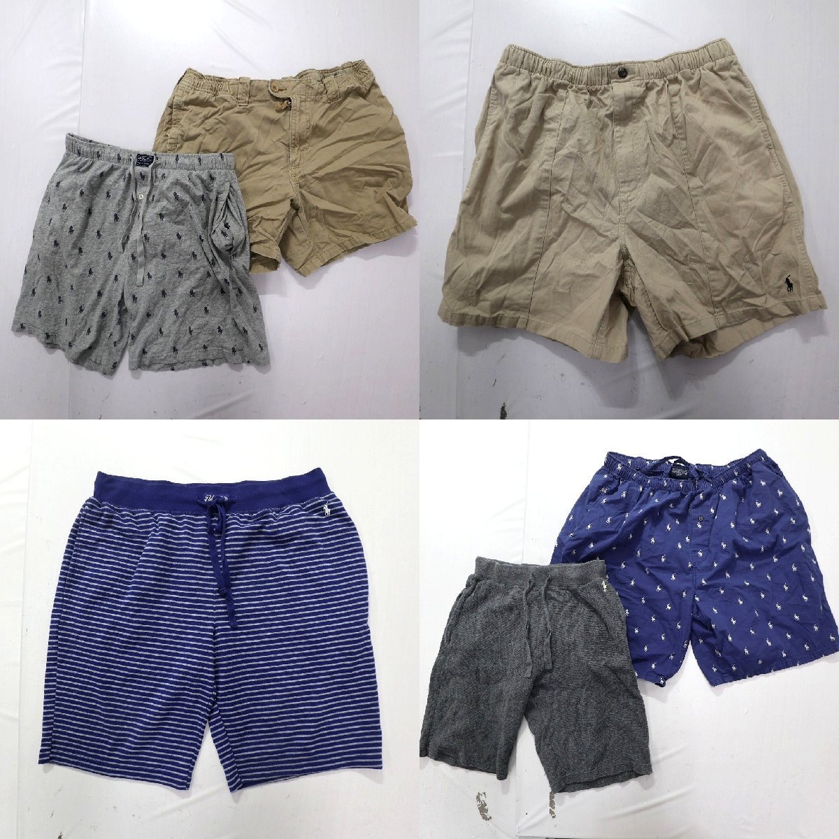 ◎ラルフローレン　ショーツ set ボーダー含む 他 (メンズM/L/XL//) 6枚セット まとめ売り 古着卸 1円スタート 最落なし MM7343