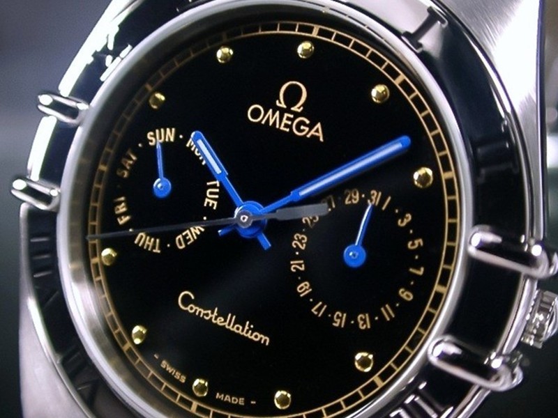 本物 激レア OMEGA オメガ コンステレーション ブラック デイデイト Cal.1444 稼働 極美品☆