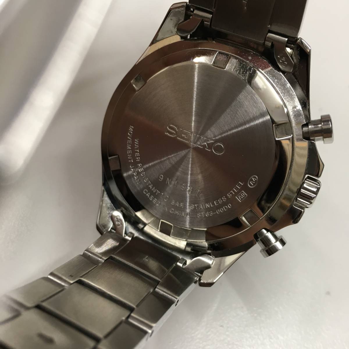 ○古3321 SEIKO セイコー 腕時計 クロノグラフ SBTR027 8T63-00D0 コマ 