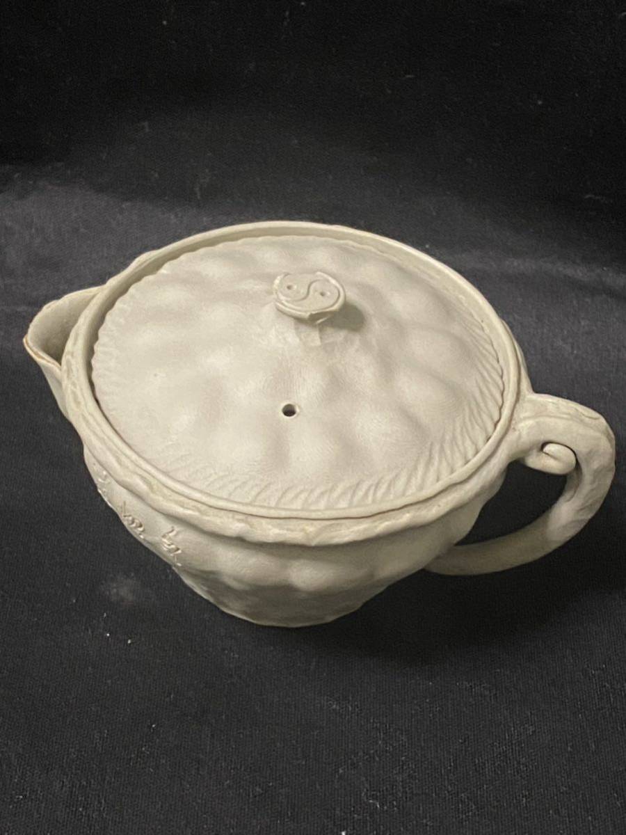 急須 宝瓶 在銘 茶器 茶道具 京焼？ 美術品 骨董品 古美術☆0408