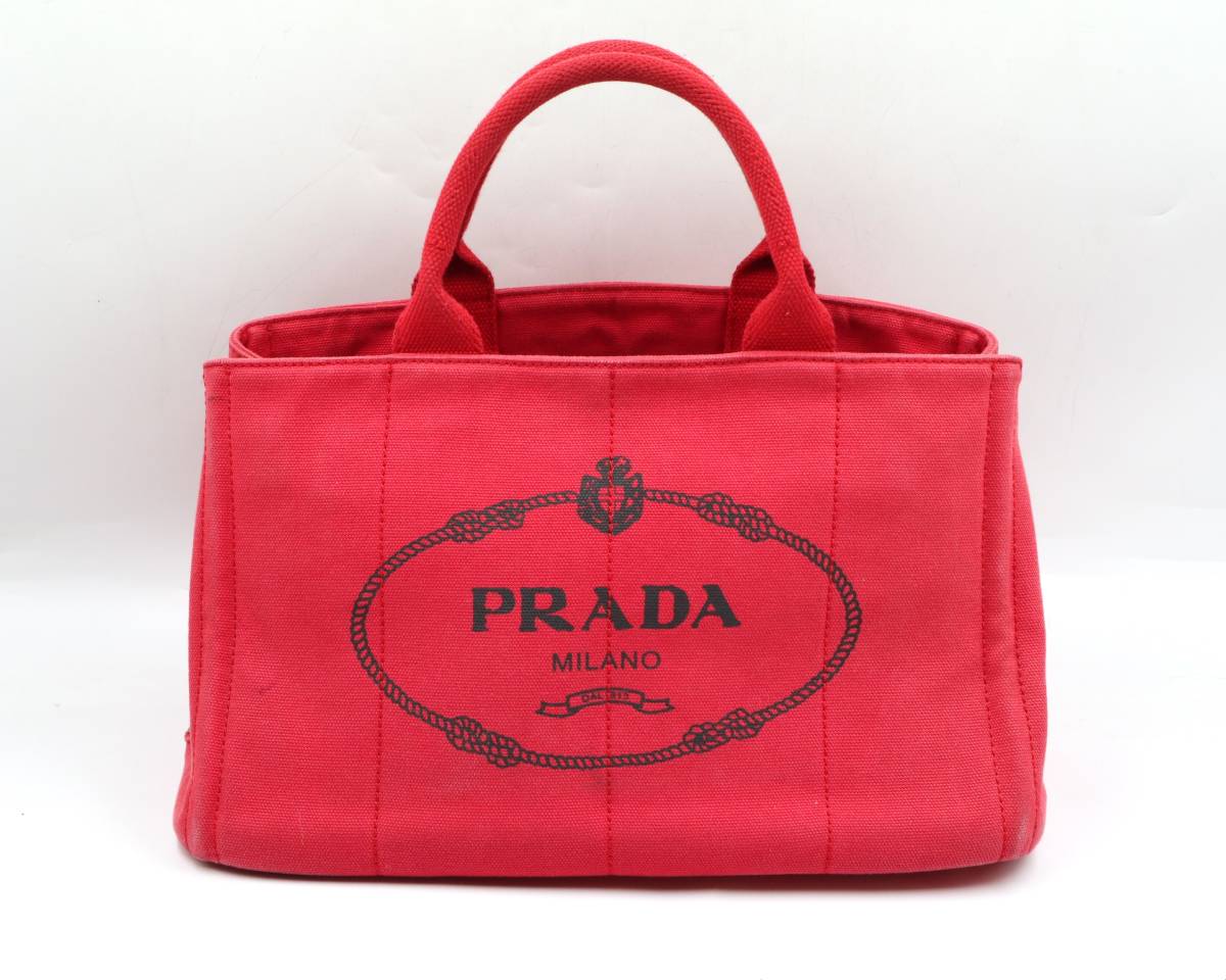 ☆PRADA プラダ カナパ キャンバス トートバッグ ハンドバッグ