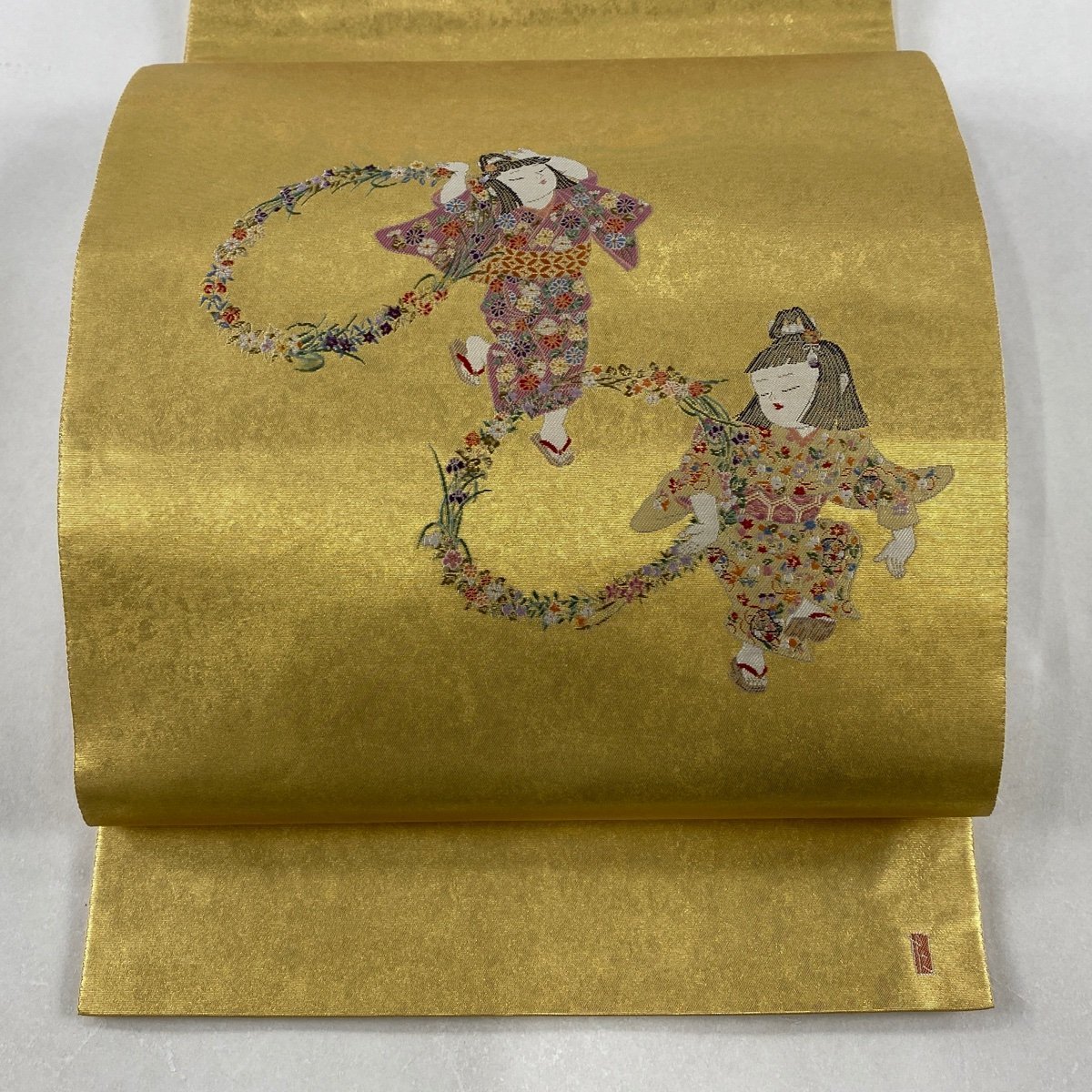 袋帯 美品 逸品 落款 由水十久監修 長嶋製織物 瀞金錦