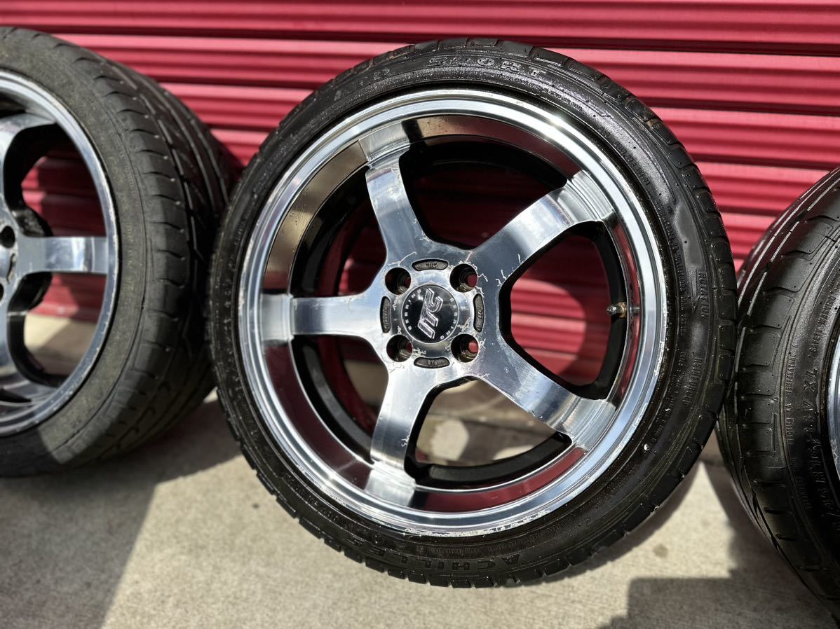 RAYS レイズ セブリング itc 16インチ7J＋43 pcd100 4穴 4本セット中古