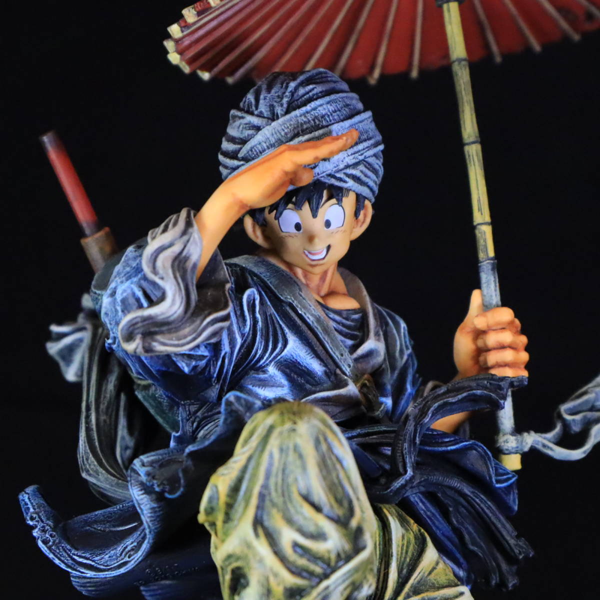 リペイント　ドラゴンボールZ　BWFC　造型天下一武道会2　其之五　孫悟空　番傘　艶消し仕上げ