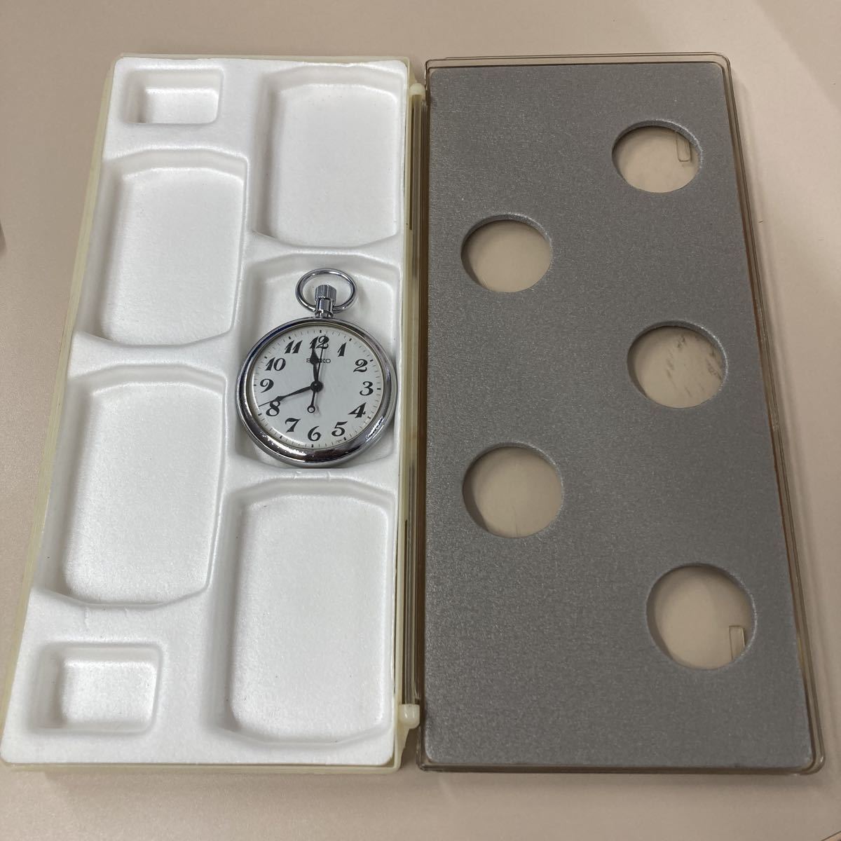 【鉄道部品】懐中時計用 ケース セット J R東日本・仙台「懐中時計」中古専用収納ケース1個進呈・平成20年