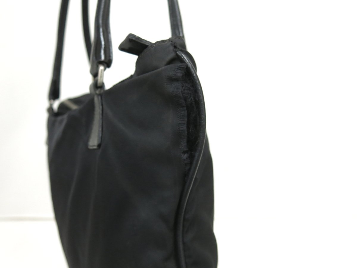 ◇PRADA プラダ◇ナイロン カーフ レザー 本革◇ショルダー バッグ◇黒 