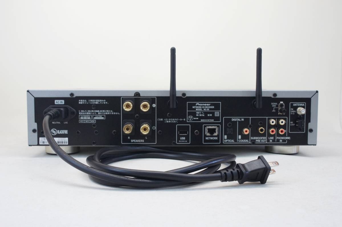 Pioneer NC-50DABBluetooth/CD確認済リモコン付美品 Pioneer ハイレゾ対応 NC-50 Bluetooth機能装備 ネットワークCD