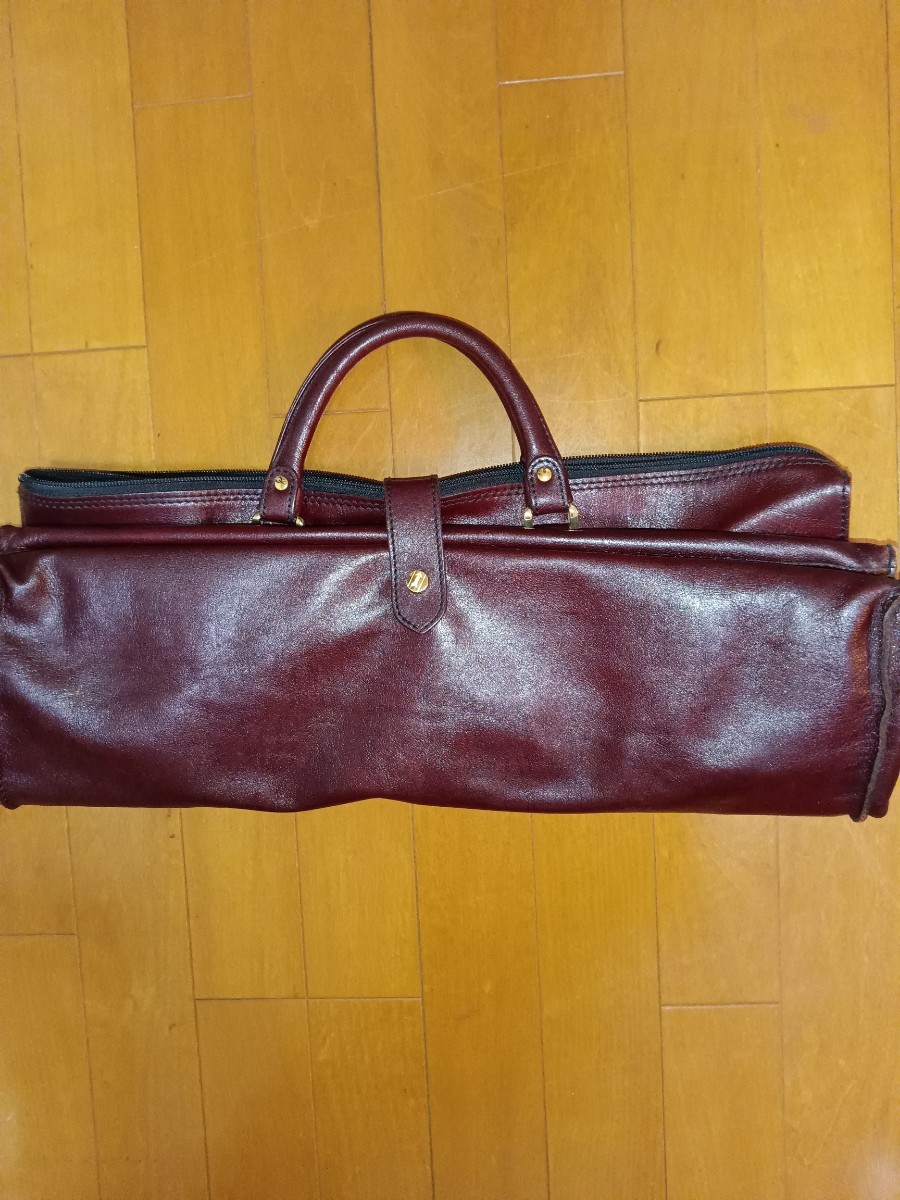 ゴールドファイルレザーバッグUSED