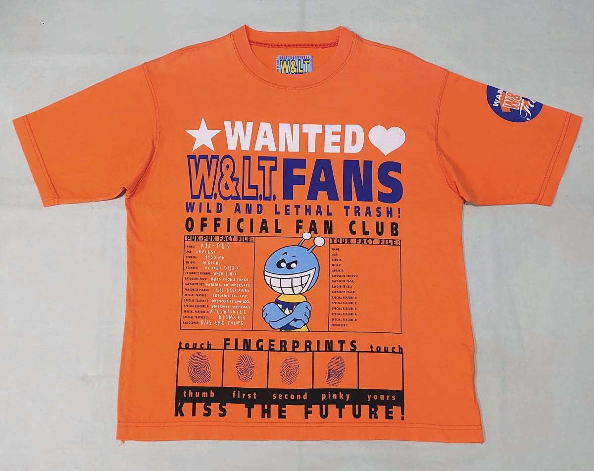 大得価，新品 90s W.&L.T. パクパクくん Tシャツ S オレンジ イタリア製 ウォルト ウォルターヴァンベイレンドンク 激レア W&LT(イラスト、キャラクター)｜売買されたオークション情報、yahooの商品情報 Sサイズ