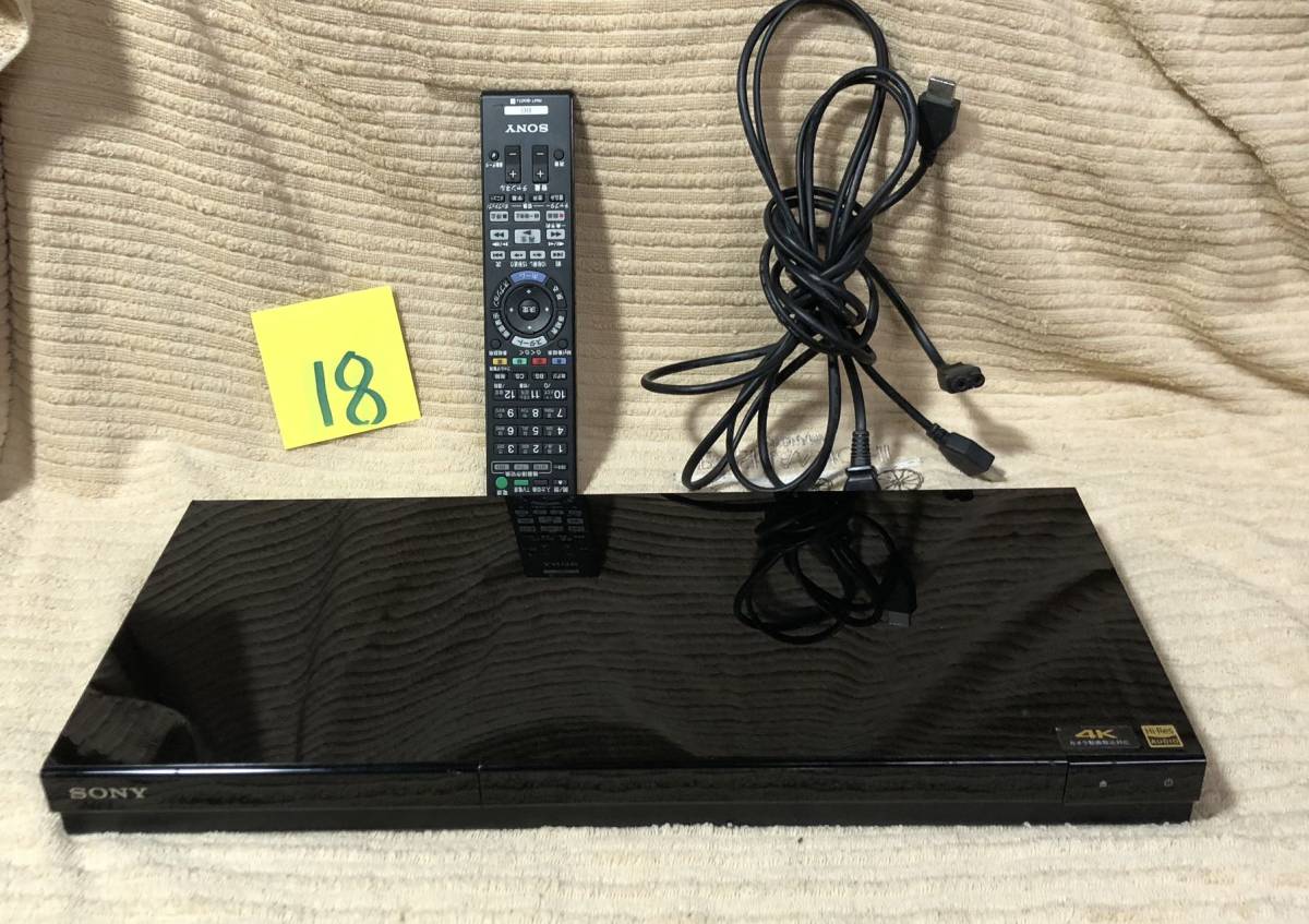 SONY HDD内蔵 ブルーレイレコーダー BDZ-ZT1700 4Kカラー動画取り込み 