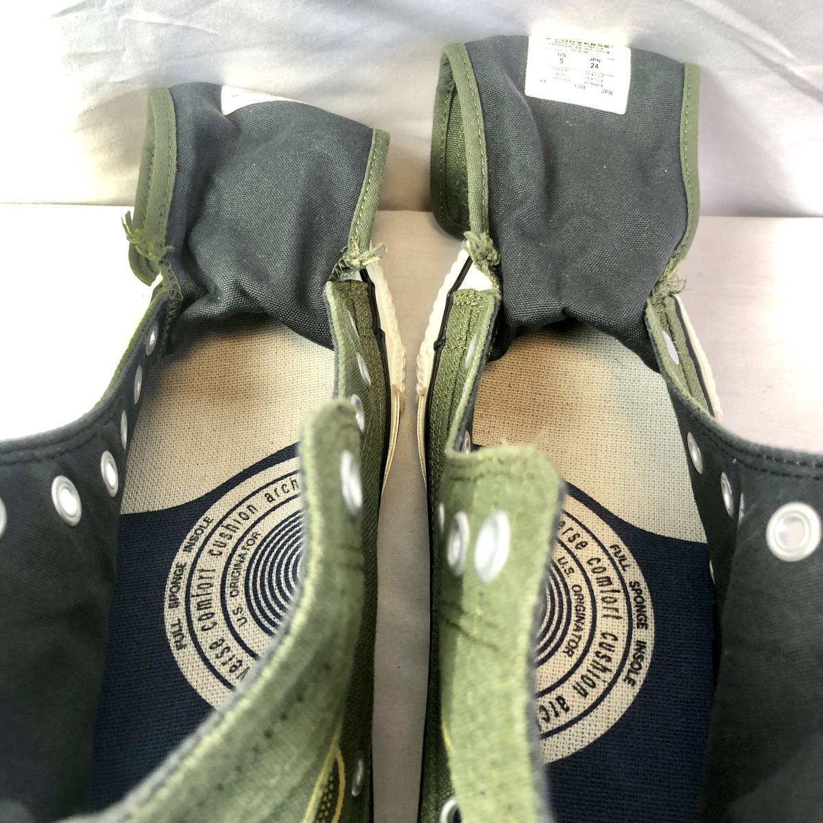 即決☆人気☆CONVERSE☆24.0cm ハイカットスニーカー コンバース タン 