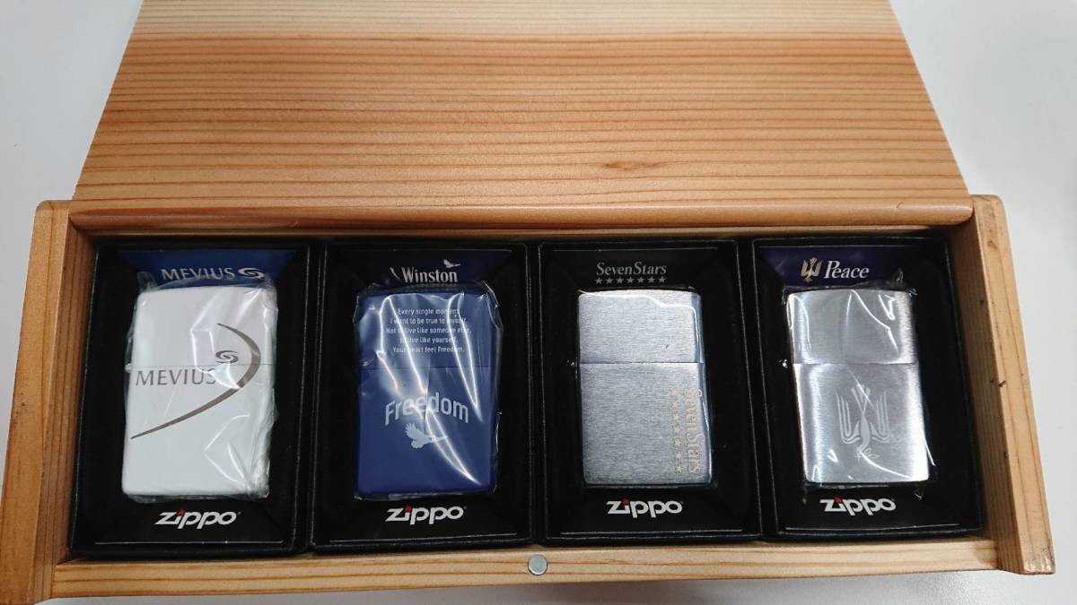 未使用　2017 ZIPPO COLLECTION ジッポーコレクション JTシリーズ 　タバコ4銘柄　セット　非売品　限定　Zippo 