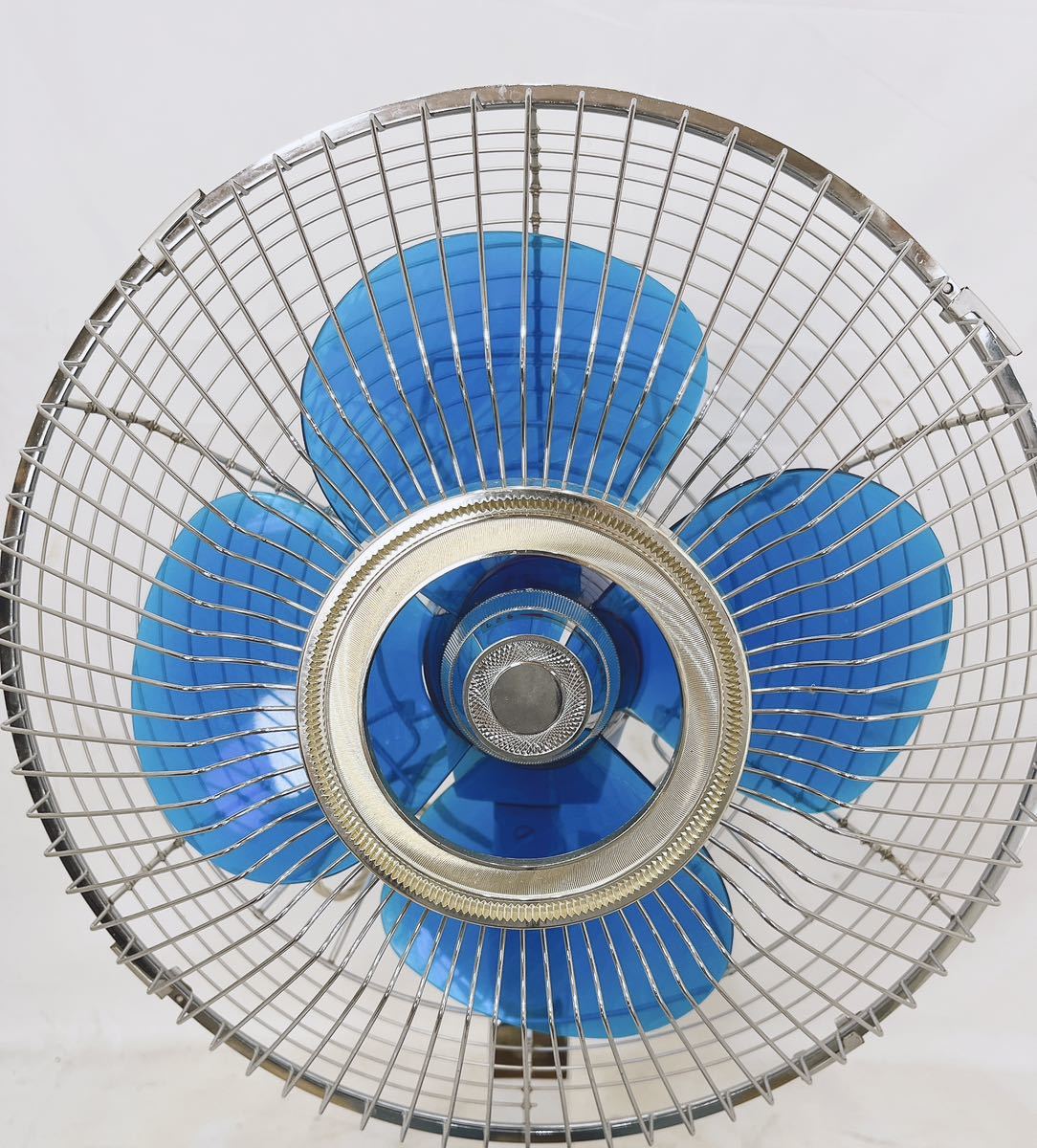 中古 良品 東芝 扇風機 SF-30D まつよい草 マリンブルー 羽根/直径30cm 