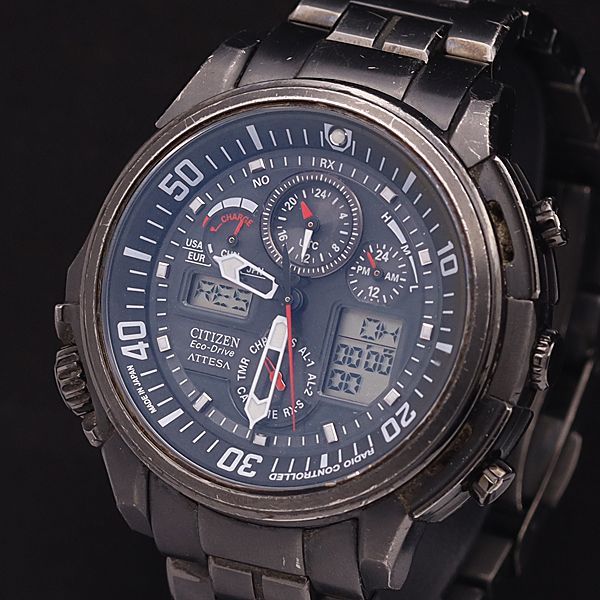1円スタート】CITIZEN シチズン U680-T013333 アテッサ エコドライブ 