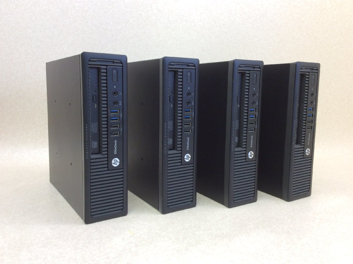 デスクトップパソコン HP EliteDesk 800 G1 USDT 4台セット Pentium G3240 / メモリ4GB / HDD無し /