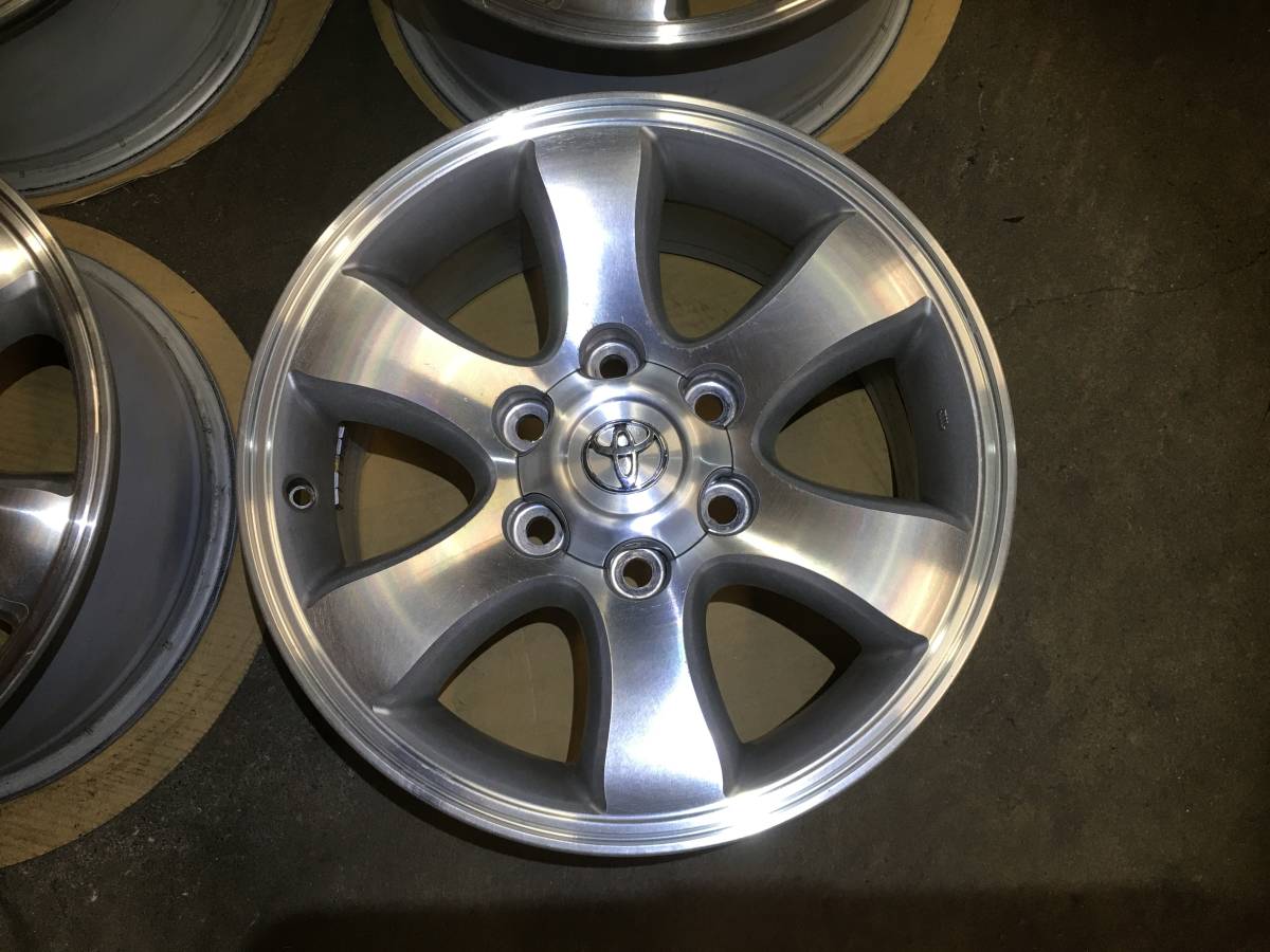 899トヨタ120系ランクルプラド純正ホイール17×7.5J 6H 4本セット