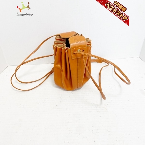 イルビゾンテ IL BISONTE ショルダーバッグ - レザー ブラウン 美品 バッグ