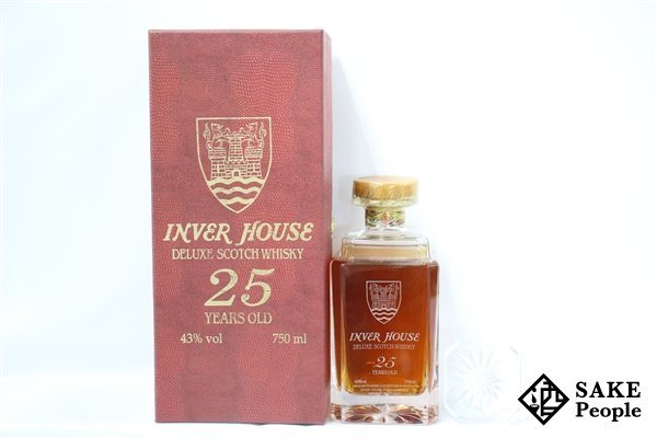 インバーハウス8年など　スコッチウイスキー古酒　3本セット　未開封　終売品 飲料・酒 インバーハウス21年 デラックススコッチウイスキー 750ml